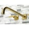 Kingston Brass KS6047CML Wall Mount Tub Faucet, Brushed Brass KS6047CML - alternate 4